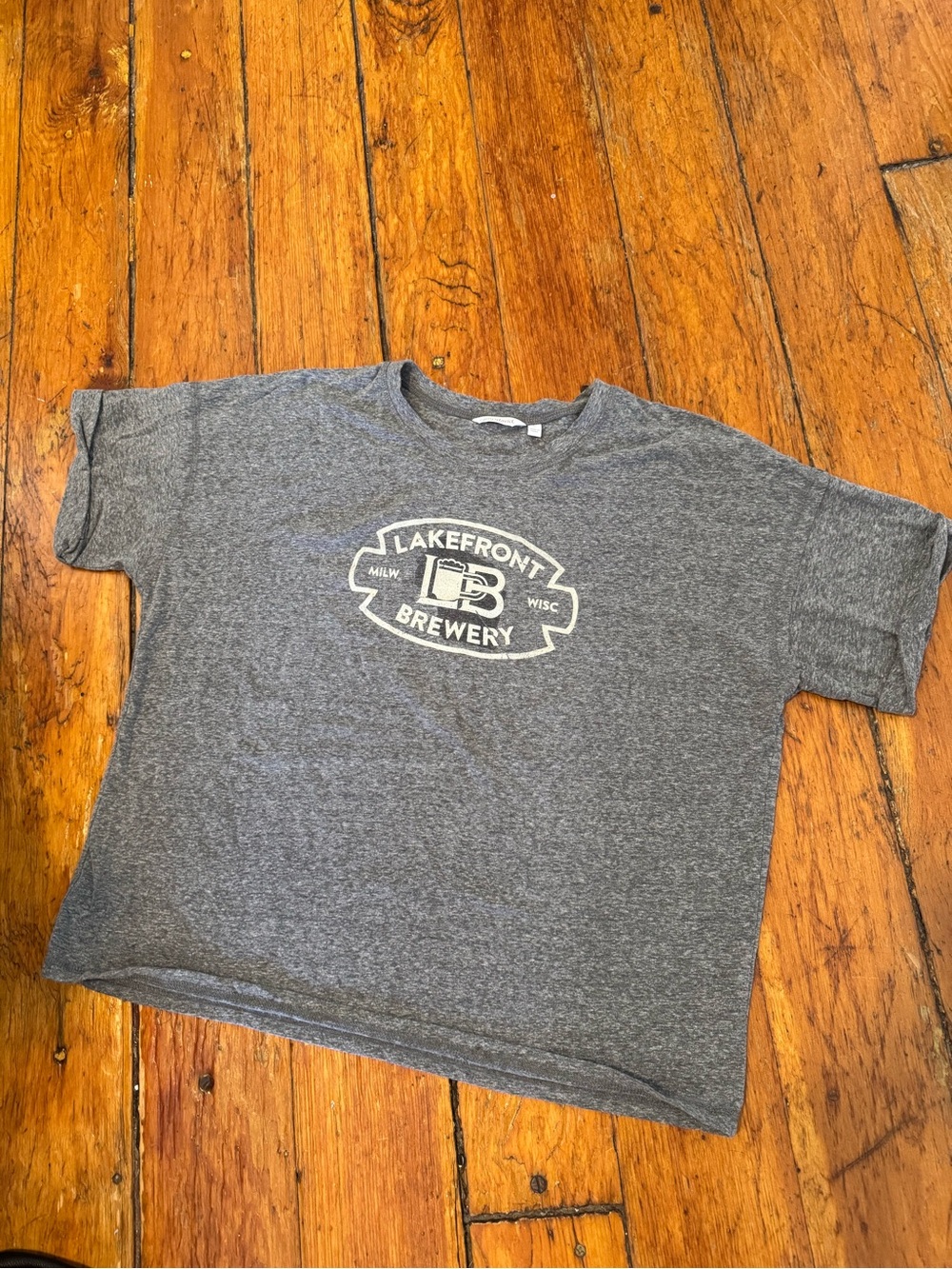 Lakefront Brewery Women's Gray Logo Tee